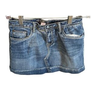 Justice Blue Denim Mini Skirt